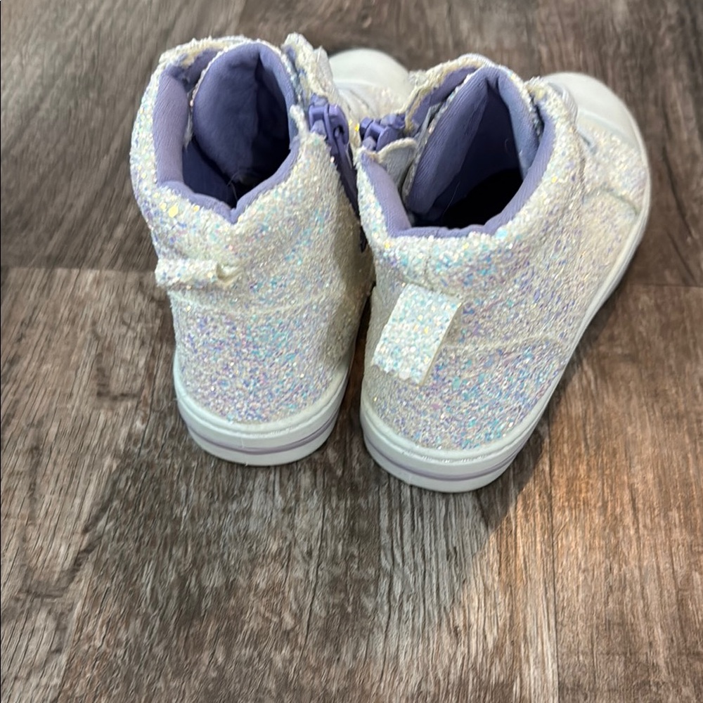 Glittery High-Top Kids Sneakers - Picture 4 of 6